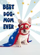 Moederdagkaart humor Best dog mom ever